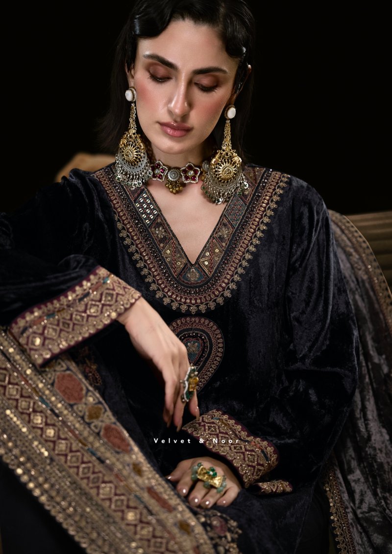 The Royal Chapter By Aiqa Viscose Velvet Designer Salwar Suits